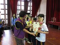 本校扯鈴隊榮獲100年度臺北市青年盃扯鈴乙類團體賽特優第一名