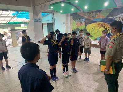 1100923童軍第一次團集會（幼童軍禮節、諾言規律、國旗）