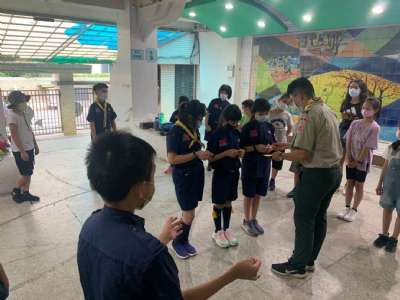 1100923童軍第一次團集會（幼童軍禮節、諾言規律、國旗）