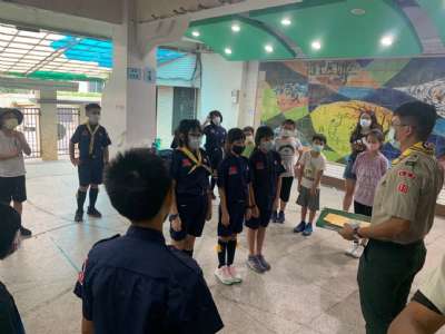 1100923童軍第一次團集會（幼童軍禮節、諾言規律、國旗）