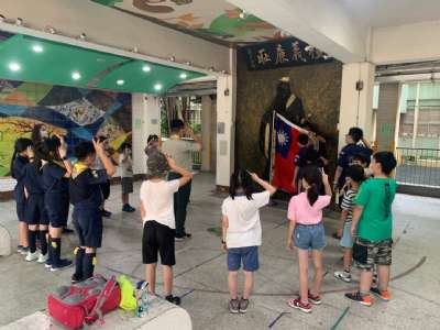 1100923童軍第一次團集會（幼童軍禮節、諾言規律、國旗）