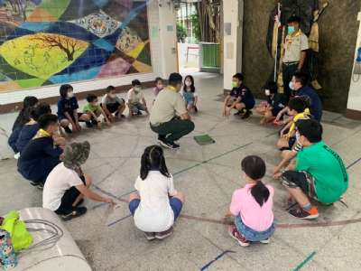 1100923童軍第一次團集會（幼童軍禮節、諾言規律、國旗）