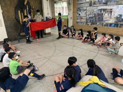 1100923童軍第一次團集會（幼童軍禮節、諾言規律、國旗）