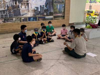 1100923童軍第一次團集會（幼童軍禮節、諾言規律、國旗）