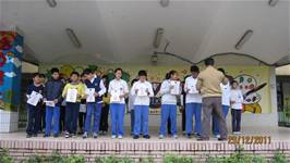 100年度兒童朝會服務同學頒獎