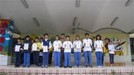 100年度兒童朝會服務同學頒獎