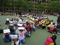 100學年度下學期防震疏散演練