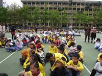 100學年度下學期防震疏散演練