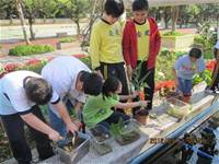 1010323小園丁實務工作-生態池種植物囉