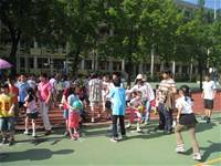 100學年度二年級拍球比賽