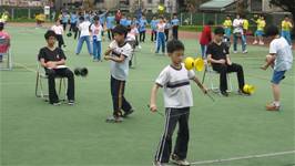 扯鈴與跳繩隊榮獲100學年度北市教育盃民俗體育比賽乙類團體組特優