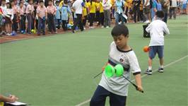 扯鈴與跳繩隊榮獲100學年度北市教育盃民俗體育比賽乙類團體組特優