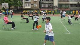 扯鈴與跳繩隊榮獲100學年度北市教育盃民俗體育比賽乙類團體組特優