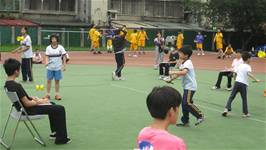 扯鈴與跳繩隊榮獲100學年度北市教育盃民俗體育比賽乙類團體組特優