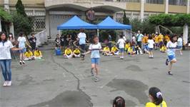 扯鈴與跳繩隊榮獲100學年度北市教育盃民俗體育比賽乙類團體組特優