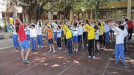 101學年度體育表演會5.6年級大隊接力及3-6年及個人競賽