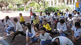 101學年度體育表演會5.6年級大隊接力及3-6年及個人競賽