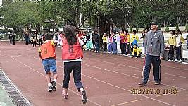 101學年度體育表演會5.6年級大隊接力及3-6年及個人競賽