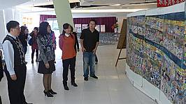 建安國小美術班102學年度畢業暨教學成果展教育局長蒞臨參觀照片1030424