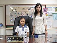 2015/05/25第二學期班級模範生與校長合影