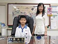2015/05/25第二學期班級模範生與校長合影