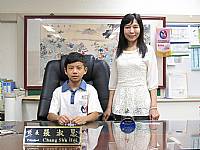 2015/05/25第二學期班級模範生與校長合影
