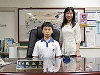 2015/05/25第二學期班級模範生與校長合影