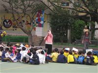相簿「100學年度下學期防震疏散演練」封面